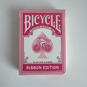 Bicycle Ribbon Edition Pastel Pink Playing Cards Breast Cancer Research NEW